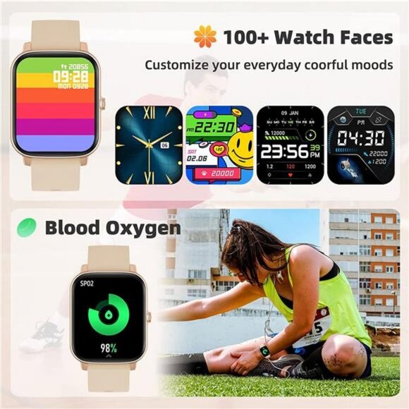 Smart Watch, Waterproof Fitness Watch with Heart Rate for Women Men main image 5
